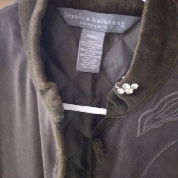 VintageJessica Holbrook Vest, Olive Green, Small - Picture 2 of 5